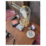 Glass Dome Anniversary Clock with Accessories