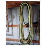 Roll of Water Hose with Metal Fittings