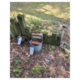 Vintage Metal Iron and Galvanized Bucket