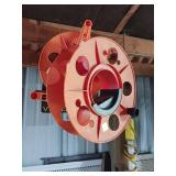 Orange Plastic Hose Reel Spool