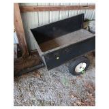 Black Metal Utility Dump Trailer