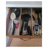 Kitchen Utensils in Drawer Organizer