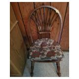Wooden Chair With Upholstered Seat