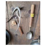 Vintage Kitchen Utensils and Wall Display Set