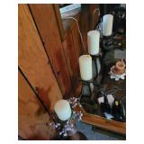 Candleholders with Pillar Candles