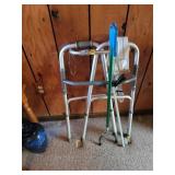 Metal Walker with Mobility Accessories