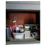 Contents of Middle Cabinet with Auto and Misc. Ite