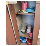 Cabinet contents with Cleaning Tools