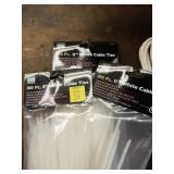 3 TIMES BID White Plastic Cable Ties,