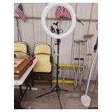 LED Ring Light on Adjustable Tripod Stand