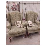2 TIMES BID Wingback Chairs with Covers