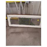 Wood-Framed Stained Glass Window Panel