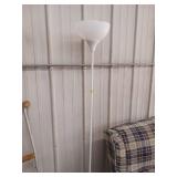 White Torchiere Floor Lamp