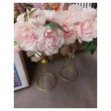 Artificial Flowers with Gold Stands