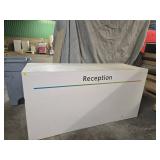 White Reception Desk with Storage
