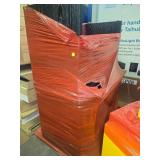 Pallet of Black Wooden Desks