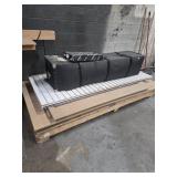 Large Black transport box with pallet