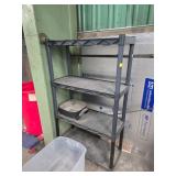 Black Plastic Shelving Unit