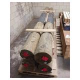 4x bid 12ï¿½ï¿½x13ï¿½ Wooden Poles