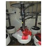 4x bid Chrome and White Bar Stools