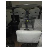 4x bid Metal and Leather Bar Stools