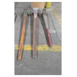 Three Steel Material Handling Tools X3