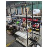 Metal Shelf Unit on Casters