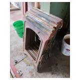 6 TIMES BID 6 Plastic Folding Saw Horses