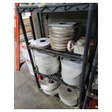 Black Plastic Storage Rack with Shelves