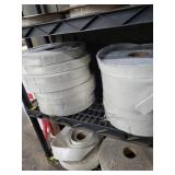 Rolls of White Felt Material