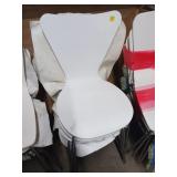 4x bid White Modern Chairs