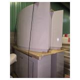 Four Bar Counters in White Finish