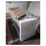 White Shelving Unit With Wrapping