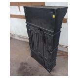 Black Roller Storage Box with Wheels