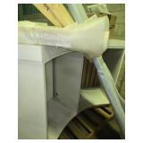 Curved White Counter Units on Pallets