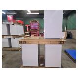 3 White Storage Cabinets