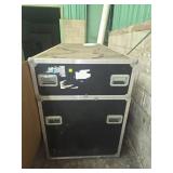 Large Black Road Case with Metal Reinforcements