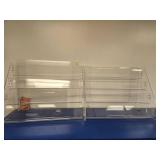 Two Clear Acrylic Display Cases