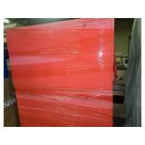 Full Pallet of long cabinets Wrapped in Red Shrink