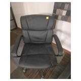 Black Office Chair with Armrests