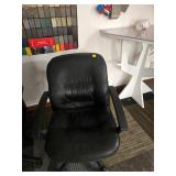 Black Upholstered Office Chair