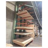 Steel Lumber Storage Rack With Shelves