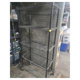 Metal Wire Storage Shelving on Wheels