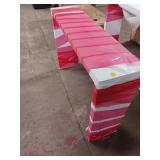 White Table Encased in Red Wrapping