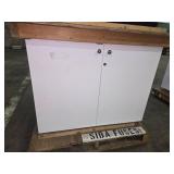 Two metal White Cabinets