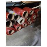 Red and White shrink wrap Rolls