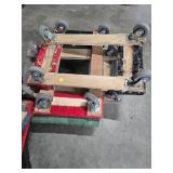 Four Wooden Moving Dollies