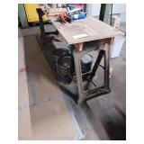 Plywood Table with Two Saw Horses