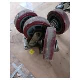 Four Heavy-Duty Swivel Casters