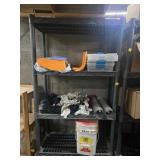 Plastic Shelf With Miscellaneous Contents